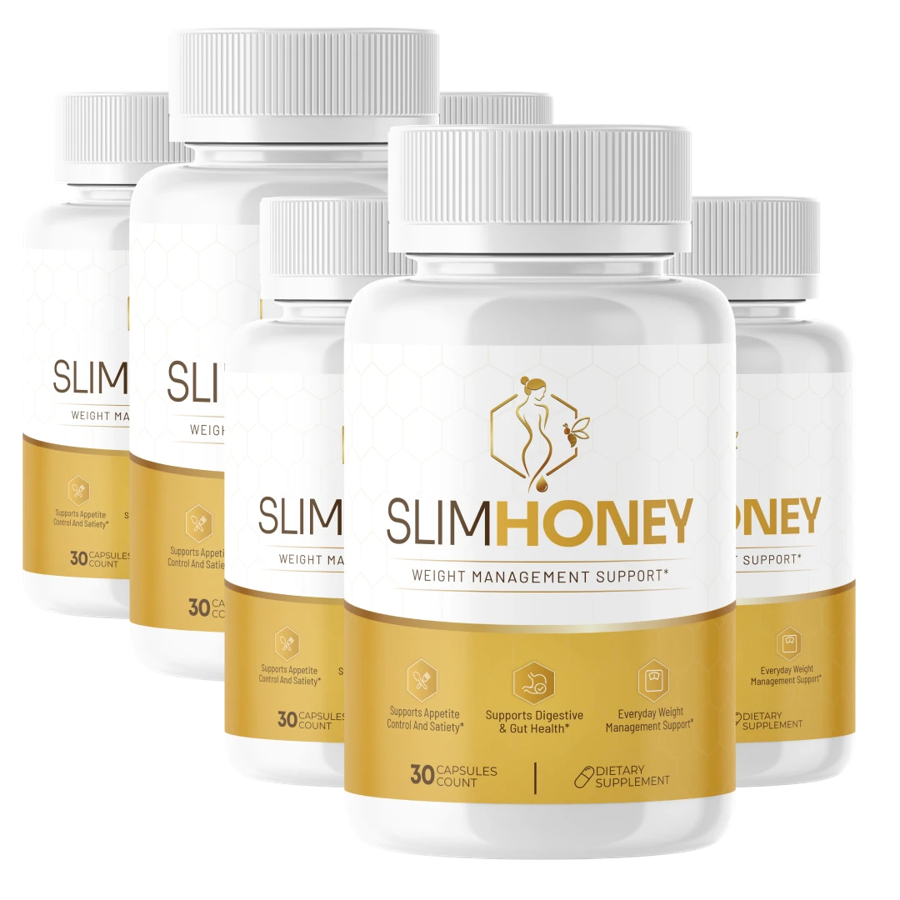 SlimHoney weight management capsule bottles
